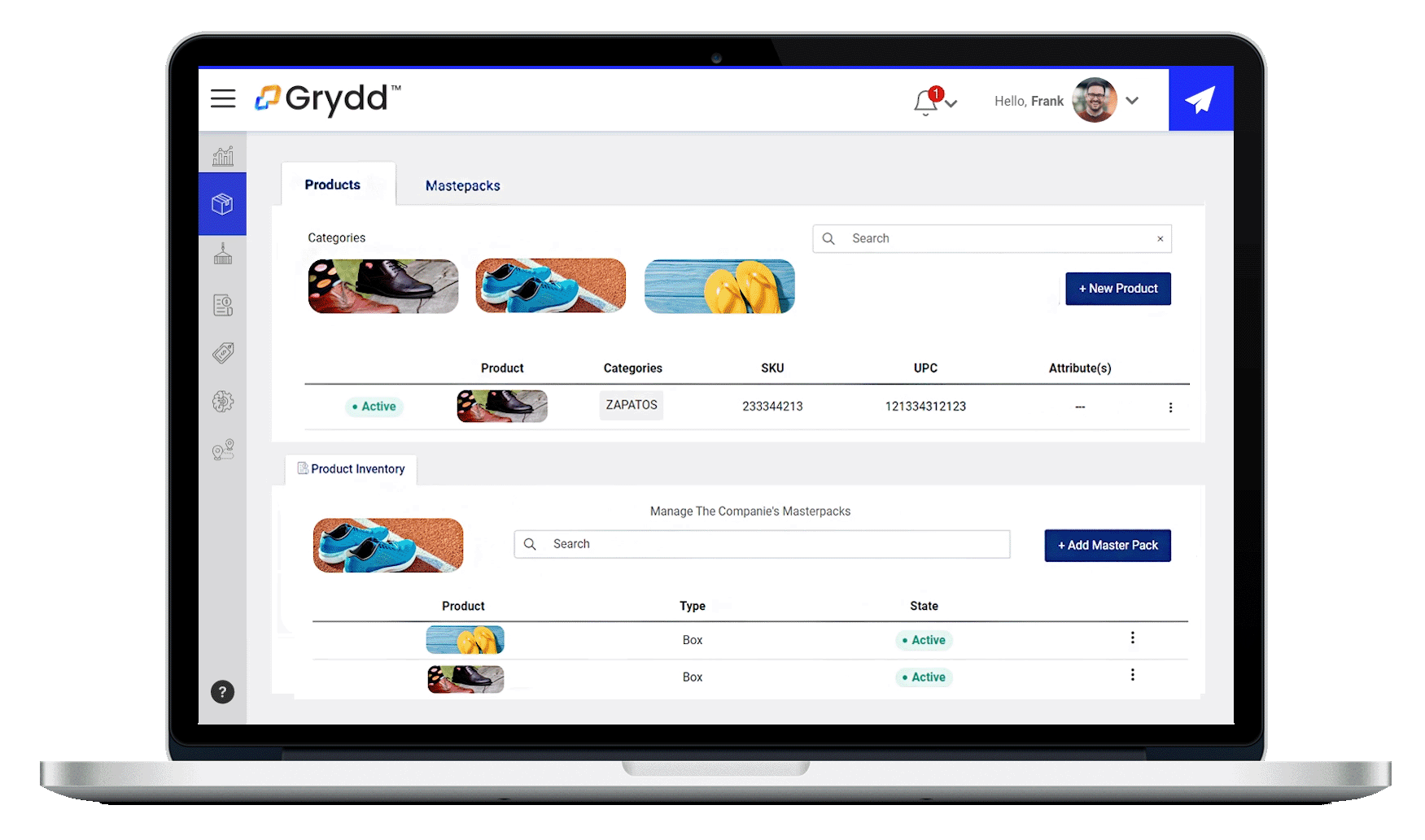 Product Inventory Grydd System